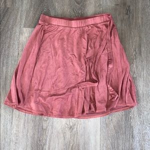 LARGE Charlotte Russe Velvet Mauve Skirt